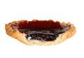 Jam tart on white Royalty Free Stock Photo