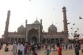 Jama Masjid, court and birds Royalty Free Stock Photo