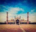 Jama Masjid - largest muslim mosque in India Royalty Free Stock Photo