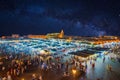 Jamaa el Fna market square in Marrakesh medina, Marrakesh, Morocco