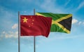 Jamaica and China flag