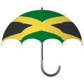 Jamaica flag umbrella