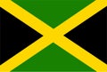 Jamaica flag vector.Illustration of Jamaica flag Royalty Free Stock Photo