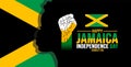 Jamaica Happy Independence Day background template. Holiday concept. background, banner, placard, card, and poster