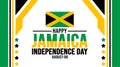 Jamaica Happy Independence Day background template. Holiday concept. background, banner, placard, card, and poster