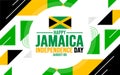 Jamaica Happy Independence Day background template. Holiday concept. background, banner, placard, card, and poster