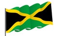 Jamaica Independence Day in August 6. National Day of Jamaica. Flag and patriotic elements