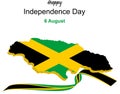 Jamaica Independence Day card design. August 6