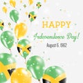 Jamaica Independence Day Greeting Card.