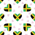 Jamaica independence day seamless pattern.