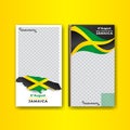 Jamaica independence day social media stories design