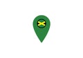 Jamaica location pin map navigation label symbol