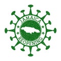 Jamaica Reopening Stamp.