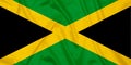 Jamaica Silk flag Royalty Free Stock Photo