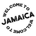 Jamaica typographic stamp