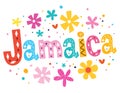 Jamaica vector lettering decorative type