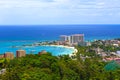 Jamaican Beach A. Caribbean beach on the northern coast of Jamaica, near Dunn`s River Falls and Ocho Rios. Royalty Free Stock Photo