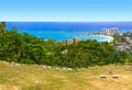 Jamaican Beach A. Caribbean beach on the northern coast of Jamaica, near Dunn's River Falls and Ocho Rios. Royalty Free Stock Photo