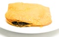 Jamaican beef pattie patty fried pastry food Royalty Free Stock Photo