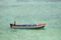 Jamaican Boat with Captain Royalty Free Stock Photo