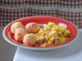 Jamaican breakfast Royalty Free Stock Photo