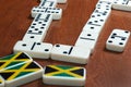 Jamaican domino game Royalty Free Stock Photo