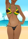 Jamaican Flag Bikini