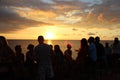 Jamaican sunset at Negril Royalty Free Stock Photo