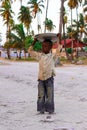 Jambiani Zanzibar village, after fotball game Royalty Free Stock Photo