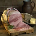 Jambon au torchon cooked ham Royalty Free Stock Photo