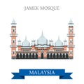 Jamek Mosque Kuala Lumpur Malaysia attraction travel sightseeing