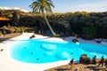 Jameos del aqua, famous place in Lanzarote island, made by Cesar Manrique Royalty Free Stock Photo