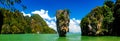 James Bond island Khao Phing Kan big landscape Royalty Free Stock Photo