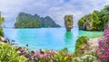 James Bond Island on Phang Nga bay, Thailand Royalty Free Stock Photo