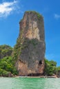 James Bond Island Phuket Thailand. Lovely rock in the middle of the ocean Royalty Free Stock Photo