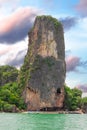 James Bond Island Phuket Thailand. Lovely rock in the middle of the ocean Royalty Free Stock Photo