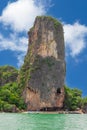 James Bond Island Phuket Thailand. Lovely rock in the middle of the ocean Royalty Free Stock Photo