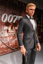 James Bond's wax figure displayed at Red Carpet 2 in I-City Shah Alam Royalty Free Stock Photo