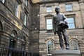 James Braidwood statue in Parliament Square, Edinburgh on the High Street, part of the Royal Mile