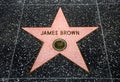 The James Brown star Royalty Free Stock Photo