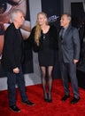 James Cameron, Suzy Amis Cameron & Christoph Waltz Royalty Free Stock Photo