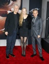 James Cameron, Suzy Amis Cameron and Christoph Waltz Royalty Free Stock Photo