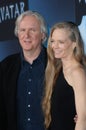 James Cameron,Suzy Amis Royalty Free Stock Photo