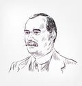 James Connolly vector sketch illustration famous Royalty Free Stock Photo