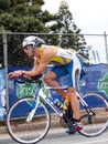 James Deane cycling in the SA Ironman 2008