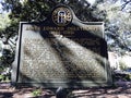 A monument to James Edward Oglethorpe in Savannah, Georgia, USA