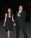 James Gandolfini and Deborah Lin at the Vanity Fair Party for the 2008 Tribeca Film Festival Royalty Free Stock Photo