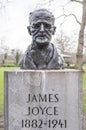 James Joyce bust. St Stephen Green, Dublin, Ireland Royalty Free Stock Photo