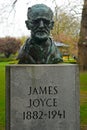 James Joyce`s statue in St, Stephen`s Green, Dublin, Ireland Royalty Free Stock Photo