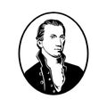 James Monroe - fifth president of the USA in eps 10